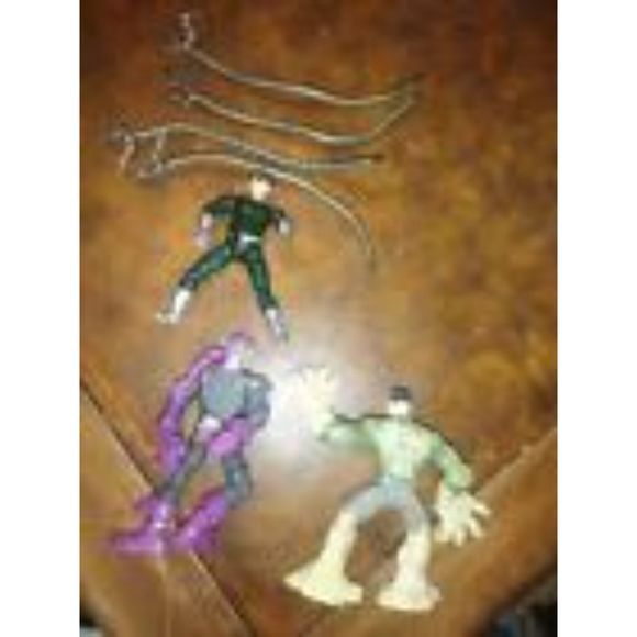 Lot of 3 Spiderman Villans Green Goblin Doc Ock Silver - Picture 5 of 8